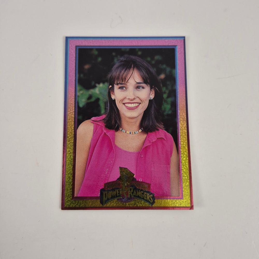 1994 Power Rangers KIMBERLY Pink Ranger Power Foil Card 20 Collect-A-Card